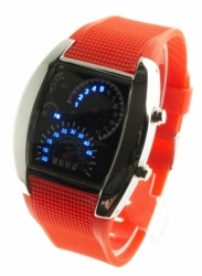 LED hodinky Racer - červené