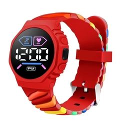 LED Hodinky Triple red