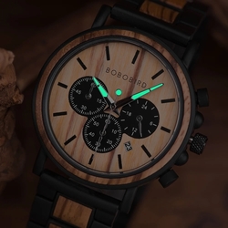 BOBOBIRD WP09 - luxusní dřevěné hodinky 
