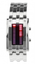 LED Navy 28 all silver - červené diody 
