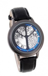 Tree Time - dotekové hodinky stříbrné